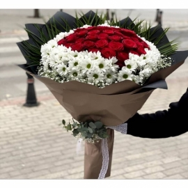  Marmaris Çiçek Gönder Papatya ve Güller özel seri