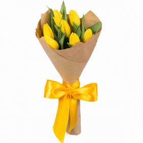  Marmaris Çiçek Gönder 7 sarı Lale Buketi
