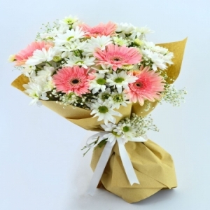  Marmaris Çiçekçiler - Pembe Gerbera papatya buketi